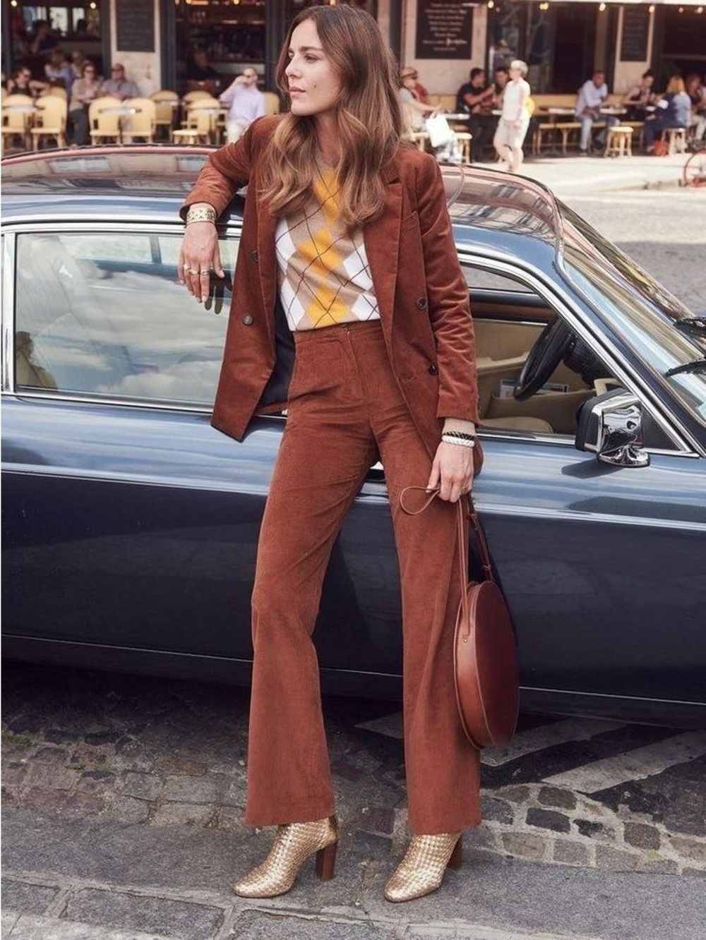 Sezane High Waisted Martin Corduroy Pants